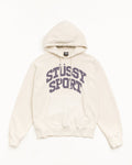 BLOCK SPORT HOODIE GARMENT DYED - Bone