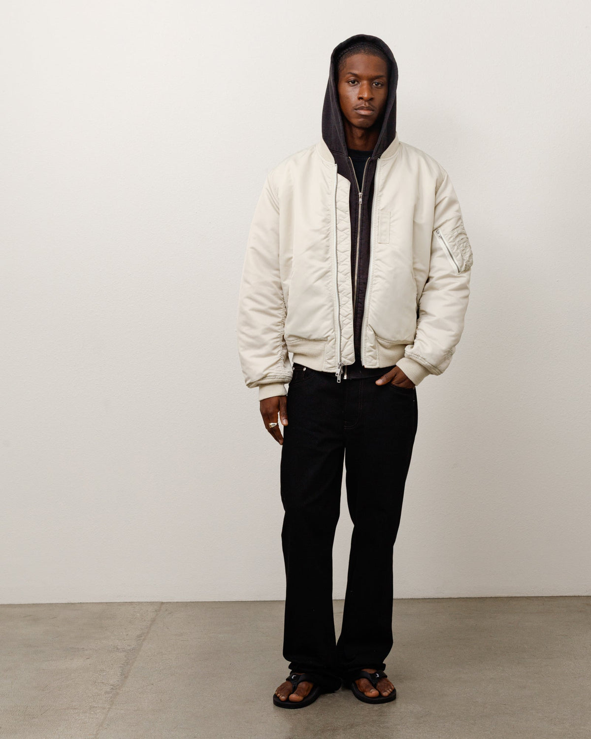 MA-1 BOMBER JACKET - Bone