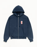 TALL DICE ZIP HOODIE - Navy