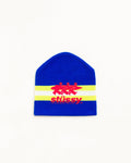 STRIPE SKI BEANIE - Blue