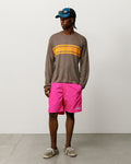LIGHTWEIGHT STRIPED SWEATER - Brown