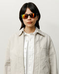 JULIAN SUNGLASSES - Frost Black/Orange Mirror Lens