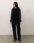 TWO TONE RAGLAN SWEATER - Black