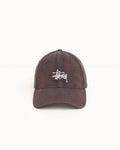 WASHED BASIC STÜSSY CAP - Brown