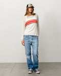 LIGHTWEIGHT STRIPED SWEATER - Bone