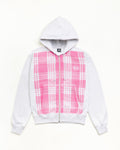 PRINTED PATTERN ZIP HOODIE - Pink Palaka