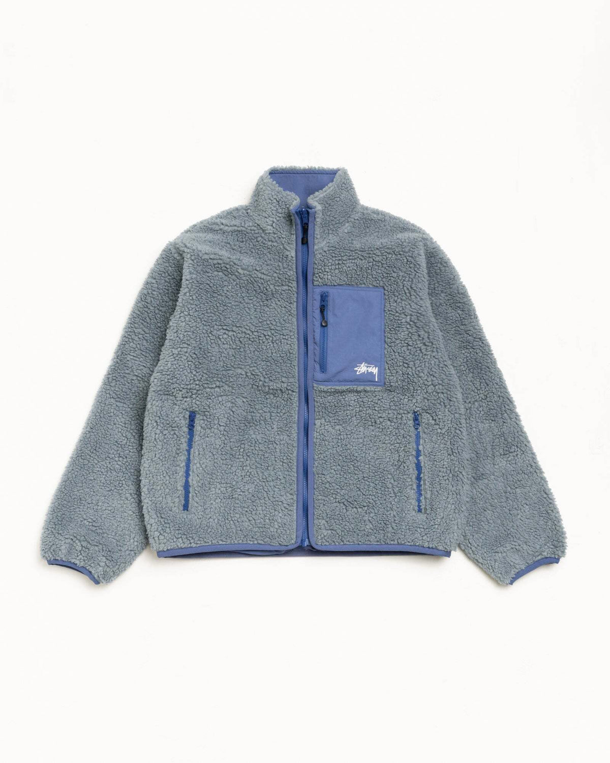 SHERPA REVERSIBLE JACKET - Bluestone