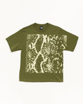 SNAKESKIN TEE - Olive