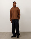 STRIPED WOOL BEACH PANT - Navy Pinstripe