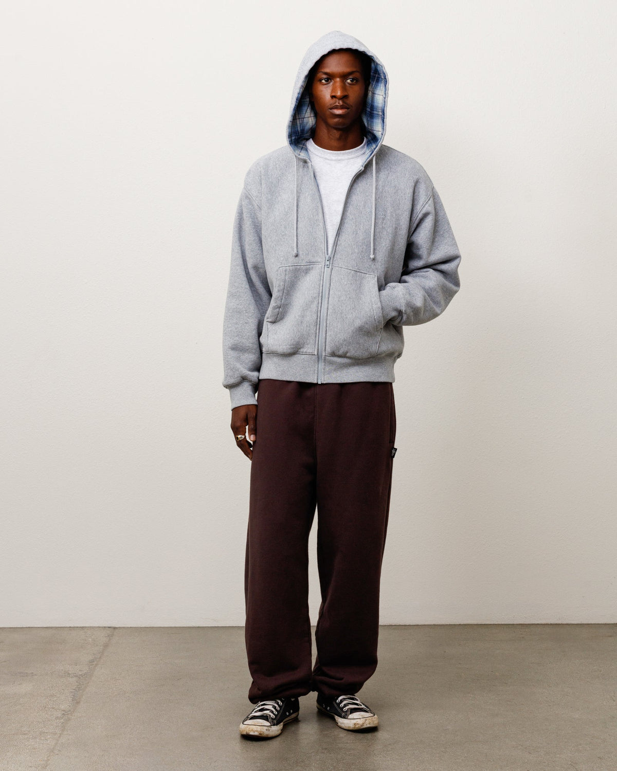 FLEECE PANT - Brown